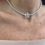 Choker tennis Rosa petali Luxury