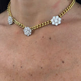 Choker Tre fiori groumette