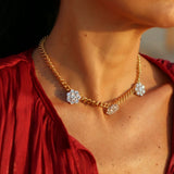 Choker Tre fiori groumette