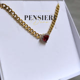Choker Groumette e cuore