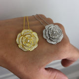 Collana rosa petali big