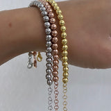 Bracciale sfera liscia