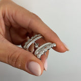 Orecchino earcuff da foro