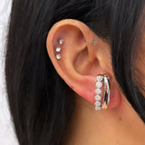 Orecchino earcuff da foro