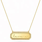 Collana Targhetta Diamond