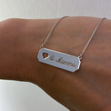 Collana targhetta Cuore di Mamma
