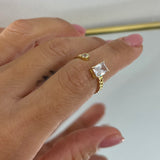 Anello zircone groumettina