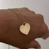 Collana heart incisa