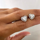 Orecchino Cuore Diamante