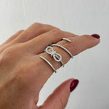 Anello Fiocco luxury zirconato