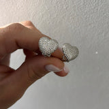 Orecchino cuore con clip