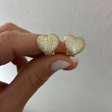 Orecchino cuore con clip