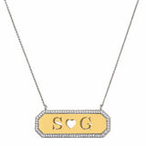 Collana Targhetta Diamond