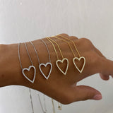 Collana cuore Tiffany traforato
