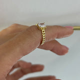 Anello zircone groumettina