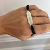 Bracciale targhetta inciso