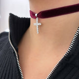 Choker Cross Velvet