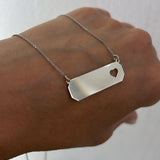 Collana targhetta Cuore di Mamma