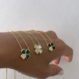 Collana Clover Zirconata