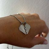 Collana cuore incastro
