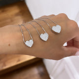 Collana Cuore Pavè
