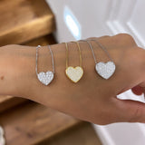 Collana Cuore Pavè