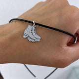 Collana ciondolo caucciù