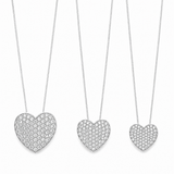 Collana Cuore Pavè