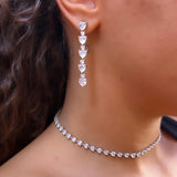 Orecchini Heart Pendenti