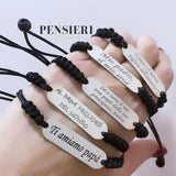 Bracciale targhetta inciso