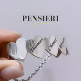 Bracciale Cuori e Catena